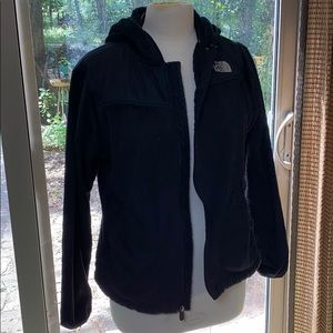 North Face fleece med jacket with attached hood